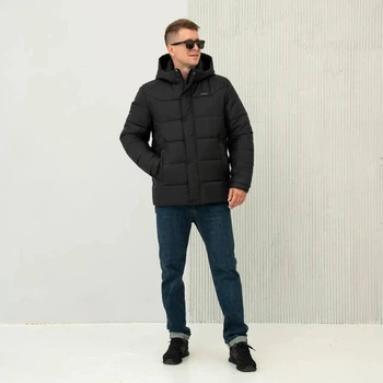 Чоловіча зимова куртка великого розміру UF-Fashion 81-CKF 64 чорний