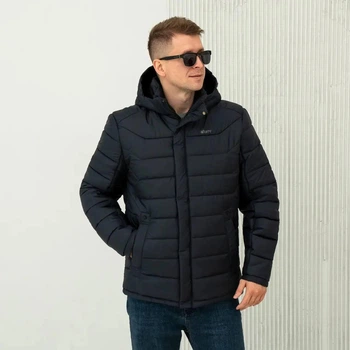 Зимняя мужская куртка большого размера UF-Fashion 47-п-сфк 58 темно-синий
