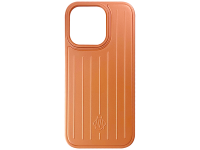 Металлический чехол Rimova для iPhone 15 Pro Max защита камеры усиленные углы оранжевый