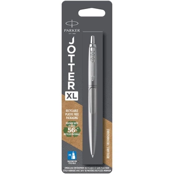 Ручка шариковая Parker JOTTER XL Monochrome Gray CT BP (блистер)