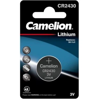 Батарейка CR 2430 Lithium * 1 Camelion (CR2430-BP1)