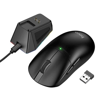 Миша HOCO RGB wireless mouse dock charging 3-mode DI89 |2.4G/BT/Type-C|