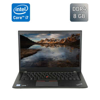Ноутбук Lenovo ThinkPad T460s / 14" (1920x1080) IPS / Intel Core i7-6600U (2 (4) ядра по 2.6 - 3.4 GHz) / 8 GB DDR4 / 256 GB SSD / Intel HD Graphics 520 / WebCam / TouchID / Windows 10 б/у