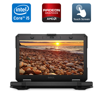 Защищенный ноутбук Dell Latitude 14 Rugged 5414 / 14" (1920x1080) IPS Touch / Intel Core i5-6300U (2 (4) ядра по 2.4 - 3.0 GHz) / 8 GB DDR4 / 256 GB SSD / AMD Radeon R7 M360, 2 GB DDR3, 64-bit / WebCam / Windows 10 б/у