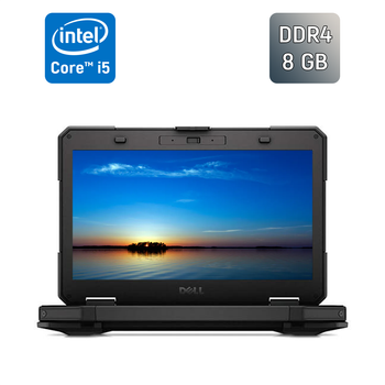 Защищенный ноутбук Dell Latitude 14 Rugged 5414 / 14" (1920x1080) IPS / Intel Core i5-6300U (2 (4) ядра по 2.4 - 3.0 GHz) / 8 GB DDR4 / 240 GB SSD / Intel HD Graphics 520 / WebCam / VGA / HDMI / Windows 10 б/у