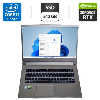 Ігровий ноутбук MSI Creator 15M A9SE / 15.6" (1920x1080) IPS / Intel Core i7-9750H (6 (12) ядер по 2.6 - 4.5 GHz) / 16 GB DDR4 / 512 GB SSD / nVidia GeForce RTX 2060, 6 GB GDDR6, 192-bit / WebCam б/у