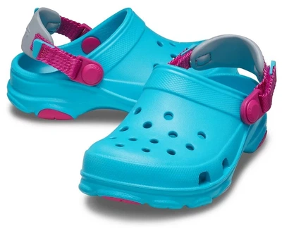 Дитячі крокси Crocs Kids' Classic All-Terrain Aqua (25/26, блакитні)