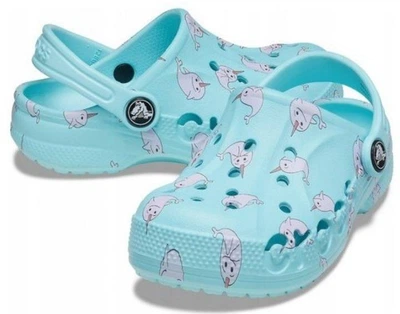 Дитячі крокси для дівчинки Crocs Baya Graphic Blue (32/33, блакитні)