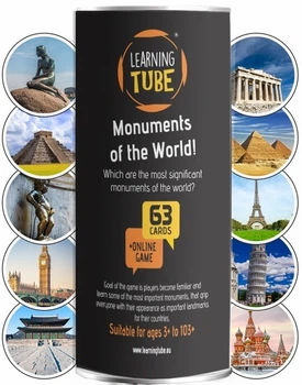 Gra edukacyjna K‑Toyz Learning Tube: Zabytki świata (wersja językowa angielska) (5214001024100)