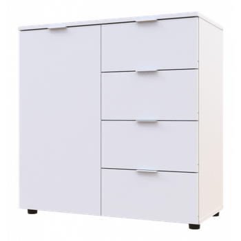 Комод Doros Рон 1 41516005 Білий 1 фасад, 4 шухляди 80х38х81см (1971544319)