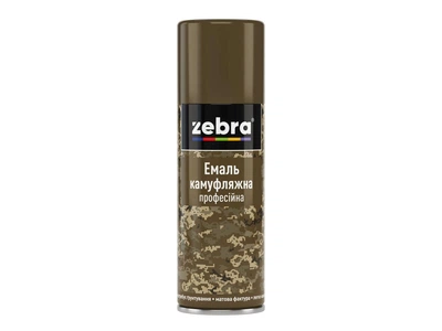 Эмаль аэрозольная камуфляжная ZEBRA Professional матовая 17-0510 Серебристый шалфей 400 мл