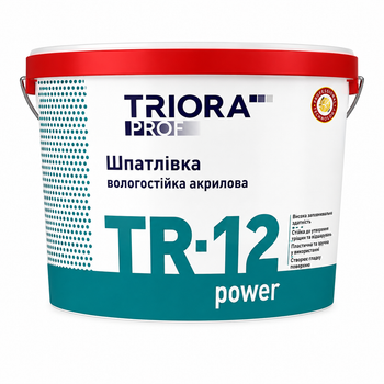 Шпаклёвка акриловая влагостойкая TRIORA TR-12 Power 5 кг