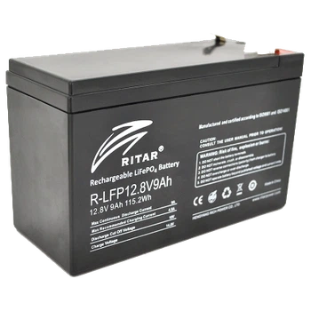 Литиевая аккумуляторная батарея Ritar LiFePO4 12.8В 9А•ч