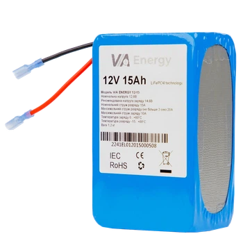 Аккумуляторная батарея литиевая 12В, 15А•ч VIA Energy