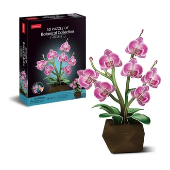 3D пазл-конструктор Cubic Fun Орхидеи 85 эл (P872h)
