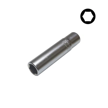 Головка Toptul на 10 мм 1/4" 6-ти гранная удлиненная