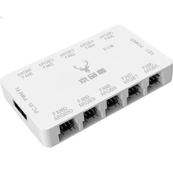 Контролер вентиляторів Jingpinlu Dual Ten White