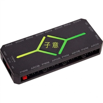 Контролер вентиляторів JPLAYER Ziyi Co-Branded Hub 9-портовий Black (JPS-231)
