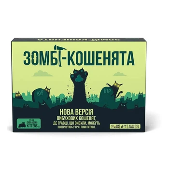 Настольная игра Rozum Взрывные Зомби-котята (укр), (R097UA)