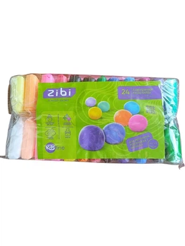 Моделин 24цветов со 3 стекамы Zibi