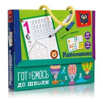 Карточки с маркером Vladi Toys Математика (укр), VT5010-22