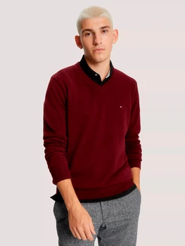 Пуловер чоловічий Tommy Hilfiger 561149946 3XL Бордовий (1161285113)