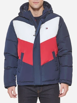 Куртка демісезонна з капюшоном чоловіча Tommy Hilfiger 524847396 2XL Різнокольорова (1161290407)