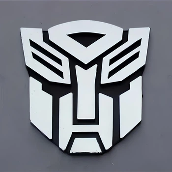 Металлическая 3д наклейка Трансформеры 60x70 мм. 3D наклейка Transformers