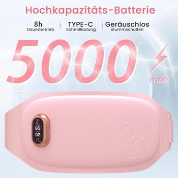 Аккумуляторный пояс-грелка с массажем для живота и спины 5000 мАч, 125 см