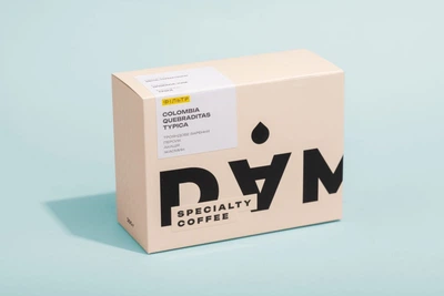 Кава в зернах DAM Coffee Colombia Quebraditas Typica для фільтра 250 г
