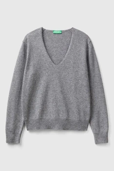 Светр Benetton 44(M) Сірий (153929)