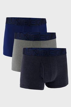 Трусы боксеры, 3 штуки Under Armour 46(S) Синий-серый (153931)