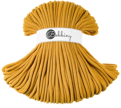 Шнур для вязания Bobbiny Jumbo Mustard 9 мм 100 м