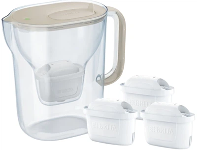 Dzbanek filtrujący Brita Style Essential XL Piaskowy + 3 wkłady Maxtra Pro Pure Performance