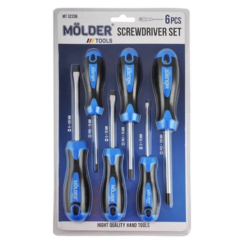 Набор отверток 6 шт. "Molder" (МТ32206) блистер (12 шт/уп)