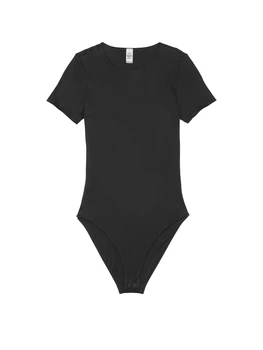 Боді від Victoria's Secret з короткими рукавами та технологією FeatherSoft™ Innovation Розмір S Чорна