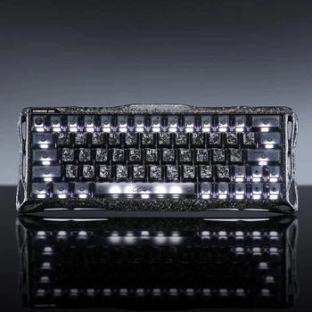 Геймерська магнітна механічна клавіатура з HOT SWAP GRAVASTAR Mercury V60 Pro UFO, HE Magnetic Switch, 8k, RGB, 61key УКР/АНГЛ Frost Black/Чорна Карбон (GSV60PRO_CF_BLK)