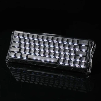 Геймерська магнітна механічна клавіатура з HOT SWAP GRAVASTAR Mercury V60 Pro, HE Magnetic Switch, 8k, RGB, 61key УКР/АНГЛ Onyx Crystal/Прозоро чорна (GSV60_XTAL_NBK)