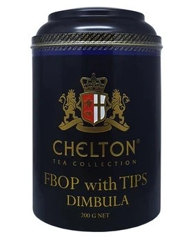 Чай розсипний Благородний будинок Чорний з тіпсами Chelton 200 г ж/б