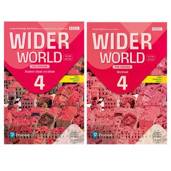 Комплект підручників Wider World for Ukraine 2nd edition 4 (student's book+workbook)