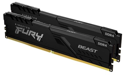 Память Kingston FURY 32 GB (2x16GB) DDR4 3600 MHz Beast Black (KF436C18BBK2/32)