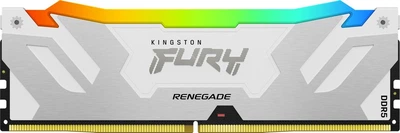 Модуль пам'яті Kingston DDR5 24GB FURY Renegade Silver/White RGB 8400Mhz (KF584CU40RWA-24)
