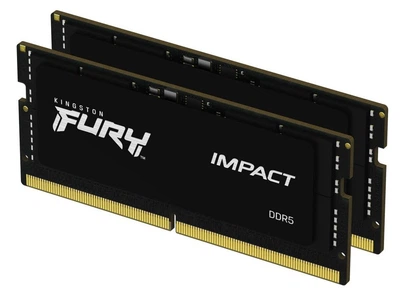 Модуль памяти Kingston SoDIMM DDR5 16GB (2x8GB) 4800 MHz FURY Impact Fury (ex.HyperX) (KF548S38IBK2-16)