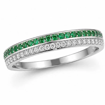 Каблучка срібна доріжка з фіанітами Silver Style 16 р. (10834.12 sku:2300103436651)
