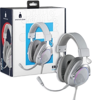 Zestaw słuchawkowy gamingowy Spartan Gear Erato Wired Headset White (5207011013417)