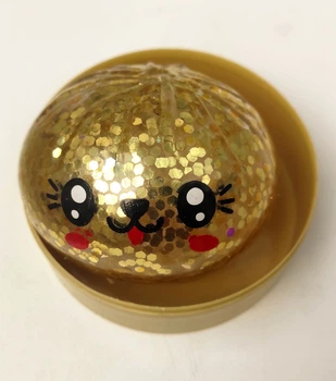 Игрушка 10 см золотой Glitter Dumpling, Mystery Dumpling, Squishies Dumpling сквиши пельмень