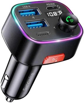 Автомобильный Bluetooth FM-передатчик Syncwire 5.3 48 Вт