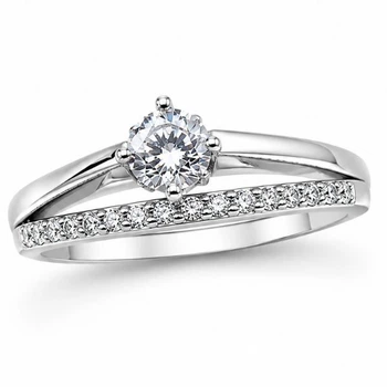 Каблучка срібна фантазія з фіанітами Silver Style 19 р. (10911.50 sku:2300102818212)