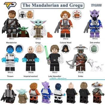 Набір фігурок мініфігурок для конструктора Star Wars Мандалорець і Грогу Mandalorian and Grogu TP Brand 423