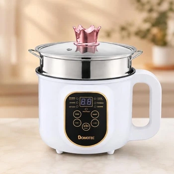 Багатофункціональна електрична каструля DOMOTEC MS-7729, 1,8 л, 2000 Вт, мультиварка-пароварка, компактна (VS7007449)